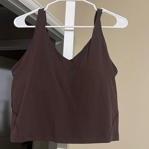 Lululemon align cropped tank size 20 in the color espresso